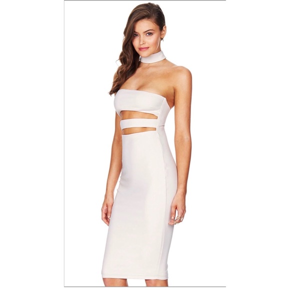 NOOKIE NUDE FRANKIE BODYCON DRESS - Picture 2 of 4